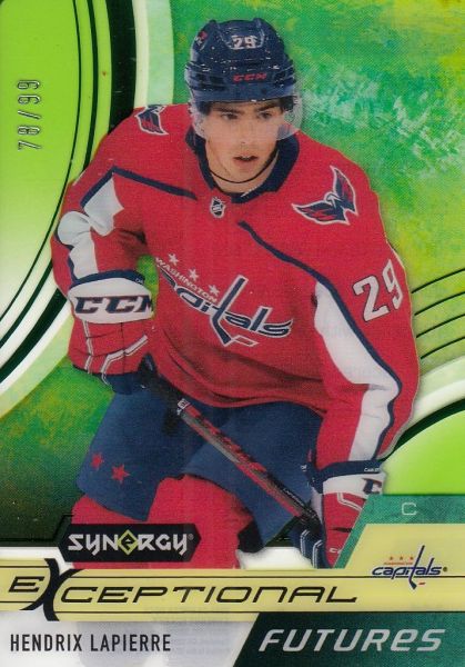 insert RC karta HENDRIX LAPIERRE 21-22 Synergy Exceptional Futures Green /99